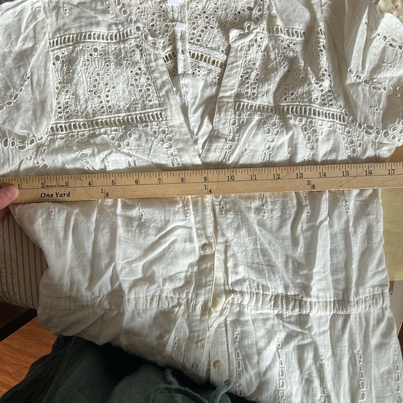 Feather Bone by Anthropologie Brigid Eyelet Shirtdress - Picture 10 of 10